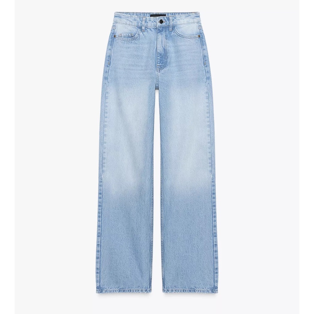 Zara Light Blue Flare Jeans